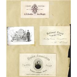 Military Related Tickets ca.1860-70's.