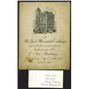 Image 1 : New York Mercantile Exchange Invitation and Ladies Ticket for the Produce Exchange.