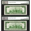 Image 2 : F.R.N., $100, 1934A Fr#2153-Bm Mule (BA Block) Sequential Pair.