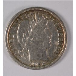 1902 BARBER DIME, AU