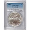 Image 1 : 2005 AMERICAN SILVER EAGLE, PCGS MS-70 RARE LISTS IN PCGS PRICE GUIDE AT $700.00