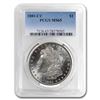 Image 1 : 1881-CC Morgan Dollar MS-65 PCGS. Lower mintage than the 1889-CC.