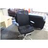 Image 2 : BLACK HIGH MESH BACK ADJUSTABLE ARM  BLACK TASK CHAIR