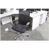 Image 2 : BLACK HIGH MESH BACK ADJUSTABLE ARM  BLACK TASK CHAIR