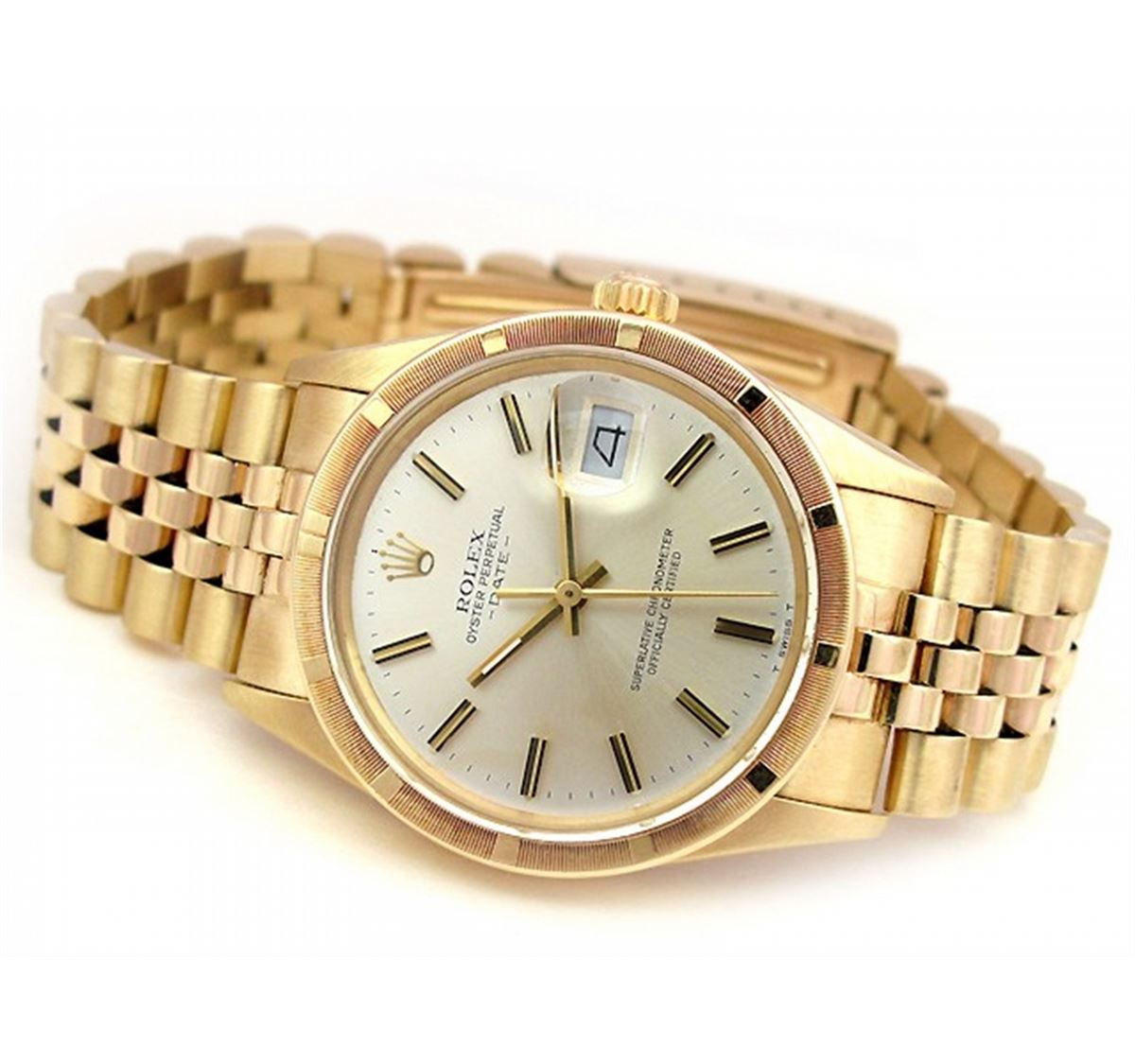 34mm Rolex 14K Yellow Gold Oyster 