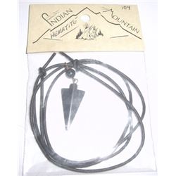 HEMATITE ARROWHEAD INDIAN MOUNTAIN NECKLACE