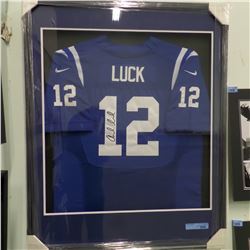 SIGNED ANDREW LUCK JERSEY (GLASS/FRAMED)