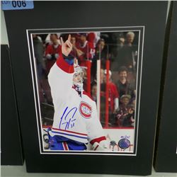 SIGNED CAREY PRICE PHOTO (8X10)