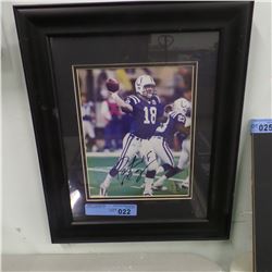 SIGNED PEYTON MANNING PHOTO (14X17)