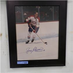 SIGNED JEAN BELIVEAU PHOTO (20X25)