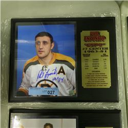 SIGNED PHIL ESPOSITO PLAQUE (15X12)