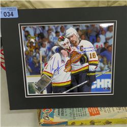 SIGNED TREVOR LINDEN & KIRK MACLEAN PHOTO 14X11