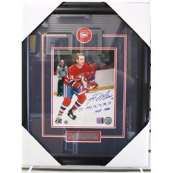 SIGNED/FRAMED GUY LAFLEUR (H.O.F.) PHOTO