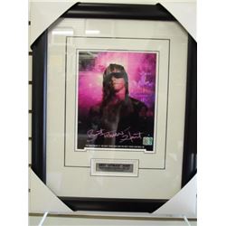 SIGNED/FRAMED BRET "HITMAN" HART PHOTO