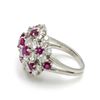 Image 3 : Oscar Heyman Diamond  Ruby Platinum Ring