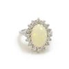 Image 1 : 3.0 ct Opal Diamond Gold Ring