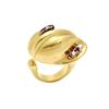 Image 1 : Retro 18k Gold Diamond Ruby Ring