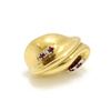 Image 2 : Retro 18k Gold Diamond Ruby Ring
