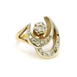 Victorian Diamond 14k Gold Ring