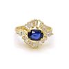 Image 1 : Sapphire Diamond 18k Gold Ring