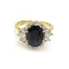 Image 1 : Sapphire Diamond 18k Gold Ring