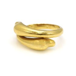 18k Gold Double Fish Ring