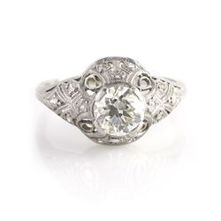 Antique Diamond 14k Gold Engagement Ring