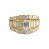 Image 1 : Three Row 18k Gold Diamond Ring