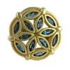 Image 1 : 18k Gold Colored Stone Ring
