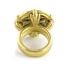 Image 3 : 18k Gold Colored Stone Ring