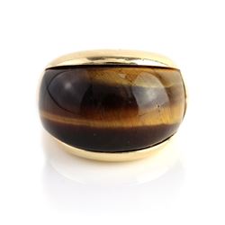 Tiger Eye 14k Gold Ring