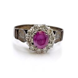 Ruby Diamond 14k Gold Ring