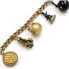 Image 2 : Victorian 14k Gold Charm Bracelet