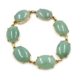 14k Gold Aventurine Bracelet