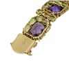 Image 4 : Amethyst Peridot 14k Gold Bracelet