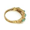 Image 3 : 18k Gold Turquoise Bangle Bracelet