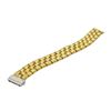Image 3 : 18k Gold Weaved Bracelet with Diamond Clasp