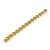 Image 1 : Peridot Citrine 14k Gold Flower Motif Bracelet