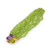 Image 1 : 10-Strand Peridot Amethyst 18k Gold Bracelet