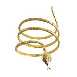 14k Gold Diamond Snake Bracelet