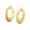Image 1 : Pair of 18k Gold Diamond Hoop Earrings