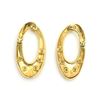 Image 2 : Pair of 18k Gold Diamond Hoop Earrings
