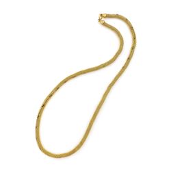 18k Gold Weaved Chain Necklace