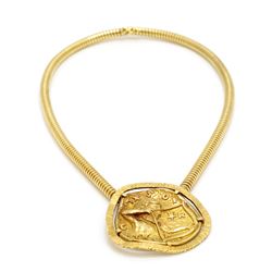 18k Gold Sagitarius Zodiac Necklace