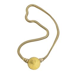 14k Gold Diamond Coin Necklace