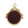 Image 2 : Victorian 18k Gold Agate Swivel Pendant