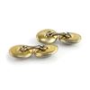 Image 2 : Garnet in Gold and Silver Cufflinks