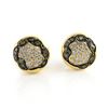 Image 1 : Tenthio 18k Gold Diamond Tsavorite Cufflinks