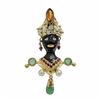 Image 1 : Gem-set Enamel Blackamoor Gold Pin