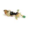 Image 2 : Gem-set Enamel Blackamoor Gold Pin